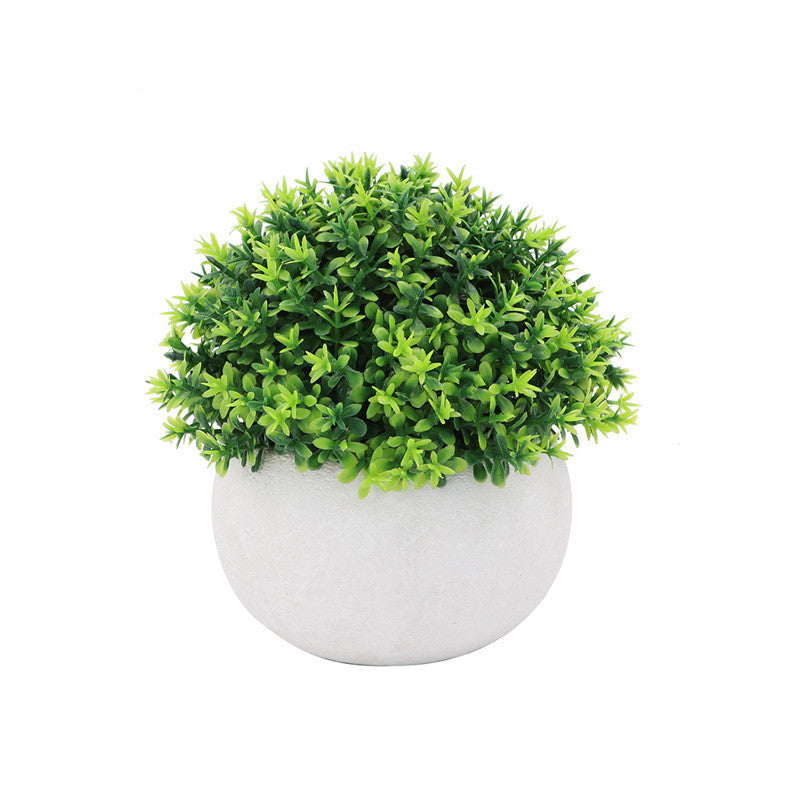 Boj artificial con resistencia a los rayos UV de 5" x 5" 6 piezas para jardín, balcón y terraza - Amarillo/verde 6pcs