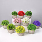 Boj artificial con resistencia a los rayos UV de 5" x 5" 6 piezas para jardín, balcón y terraza - Verde 1pc