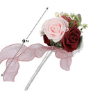 Rosas artificiales de 9" para bodas y eventos