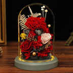 Claveles artificiales de 7" x 5" para decoración del hogar, eventos y escaparates - Rojo
