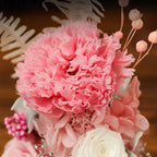 Claveles artificiales de 7" x 5" para decoración del hogar, eventos y escaparates