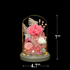 Claveles artificiales de 7" x 5" para decoración del hogar, eventos y escaparates