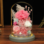 Claveles artificiales de 7" x 5" para decoración del hogar, eventos y escaparates - Rosa