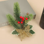 Bayas decorativas artificiales de 7" x 7" 6 piezas para bodas y eventos