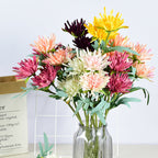 Dalias artificiales de 18" para bodas y eventos - Blanco