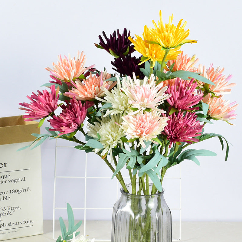 Dalias artificiales de 18" para bodas y eventos - Blanco