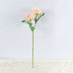 Dalias artificiales de 18" para bodas y eventos - Rosa/blanco