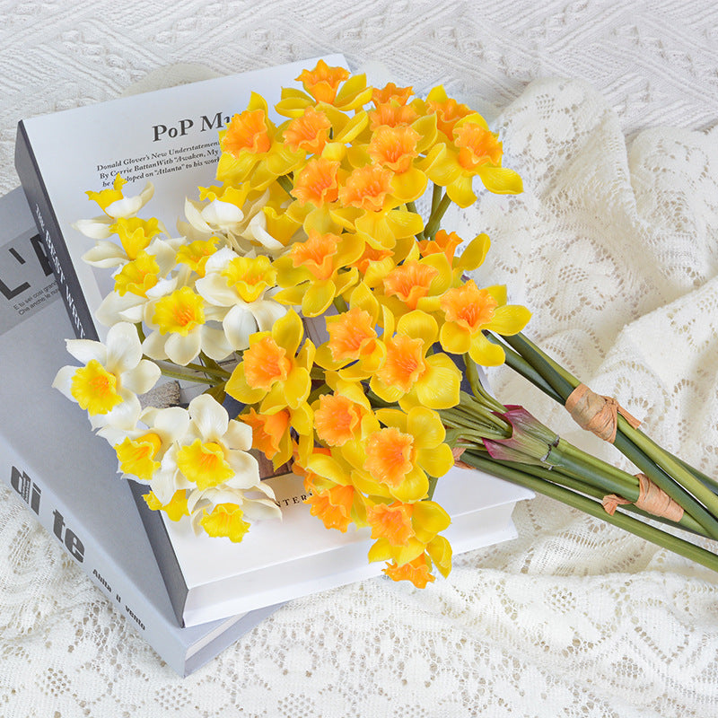 Ramo de Narcisos Artificiales Real Touch 51cm