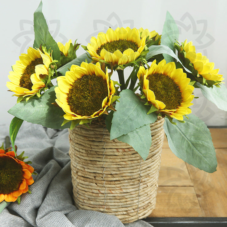 Girasoles artificiales de 15" para bodas y eventos