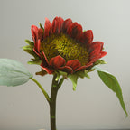 Girasoles artificiales de 15" para bodas y eventos - Rojo