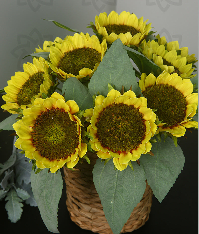 Girasoles artificiales de 15" para bodas y eventos