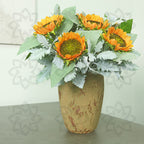 Girasoles artificiales de 15" para bodas y eventos