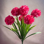 Ramo de 6 flores artificiales de crisantemo PU, 45 cm, estilo moderno, decoración interior para bodas, oficina, hogar, hotel