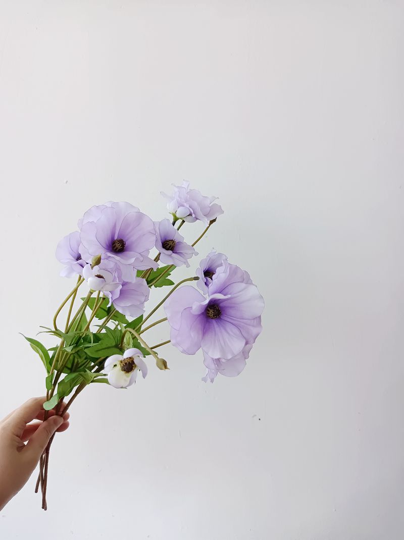 Ranúnculos artificiales de 19" para bodas y eventos