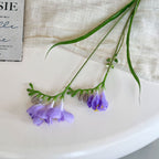Arreglo floral de orquídea artificial, 6 flores, 60 cm, tejido de seda, decoración moderna para bodas, hogar y hoteles