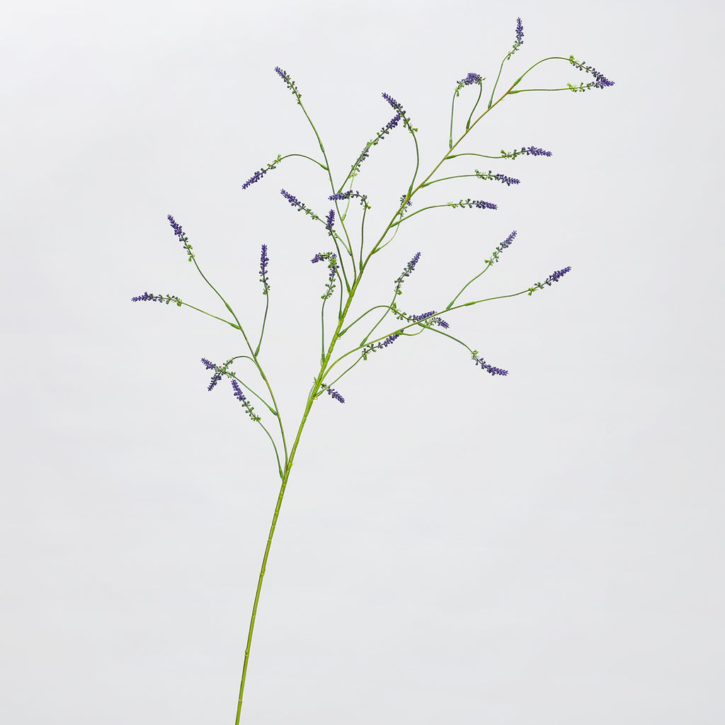 Planta artificial de lavanda y persicaria, tallo largo de 123 cm, decoración moderna para bodas y hogar