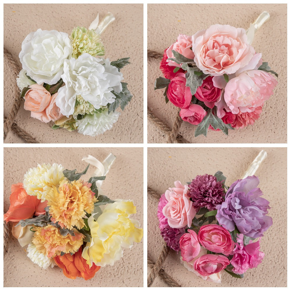 Flores artificiales de 11" para bodas y eventos - 4
