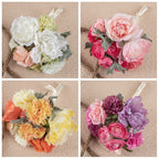Flores artificiales de 11" para bodas y eventos - 4