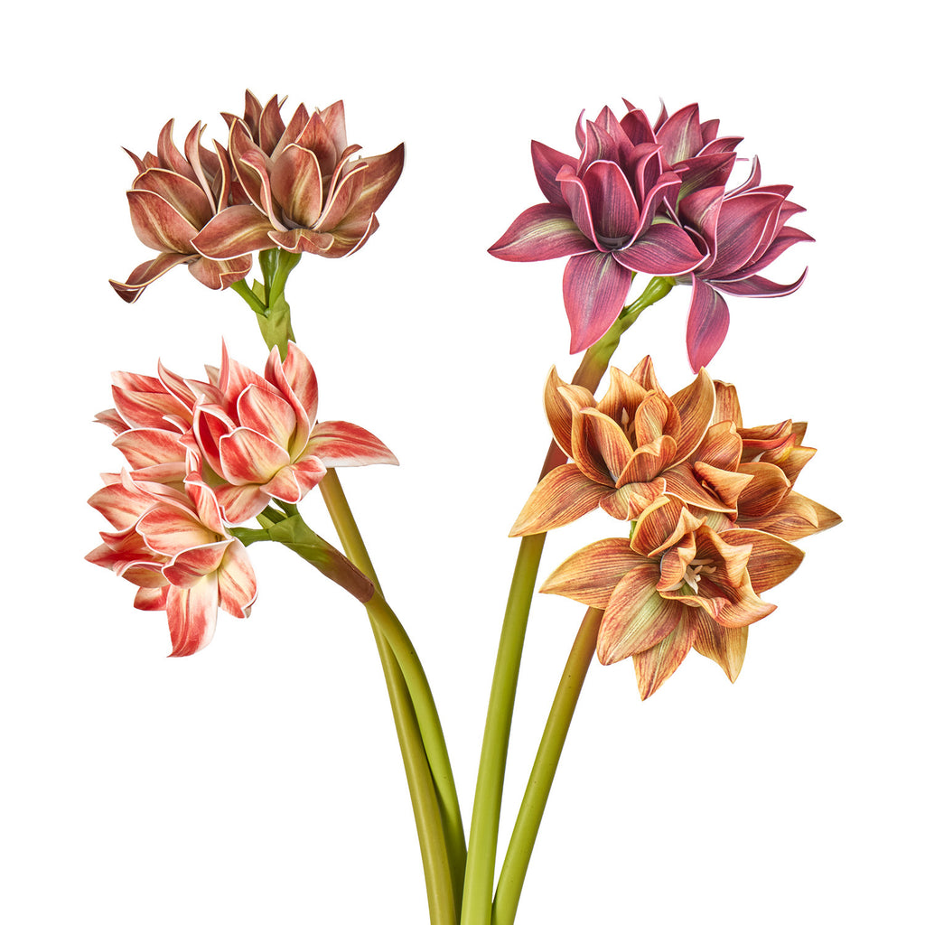 Flor Artificial Clivia, Decoración Elegante para Hogar y Eventos, Altura 56 cm