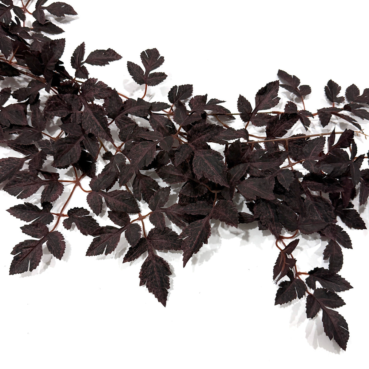 Enredadera artificial de hojas de trompeta, 180 cm, decoración de otoño con hojas rojas, para interiores y exteriores