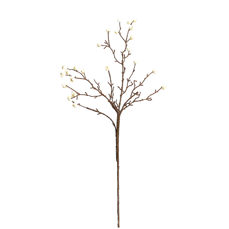 Rama decorativa con frutos de Sabicú, estilo retro, 62 cm, material de espuma, para interiores