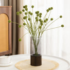 Ramo de Bolas Doradas Artificial, 4 Cabezas Plástico, Flor Decorativa para Salón, Oficina y Escaparate