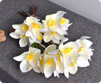 Orquídeas artificiales con tacto real de 10" para bodas y eventos - Rosa claro