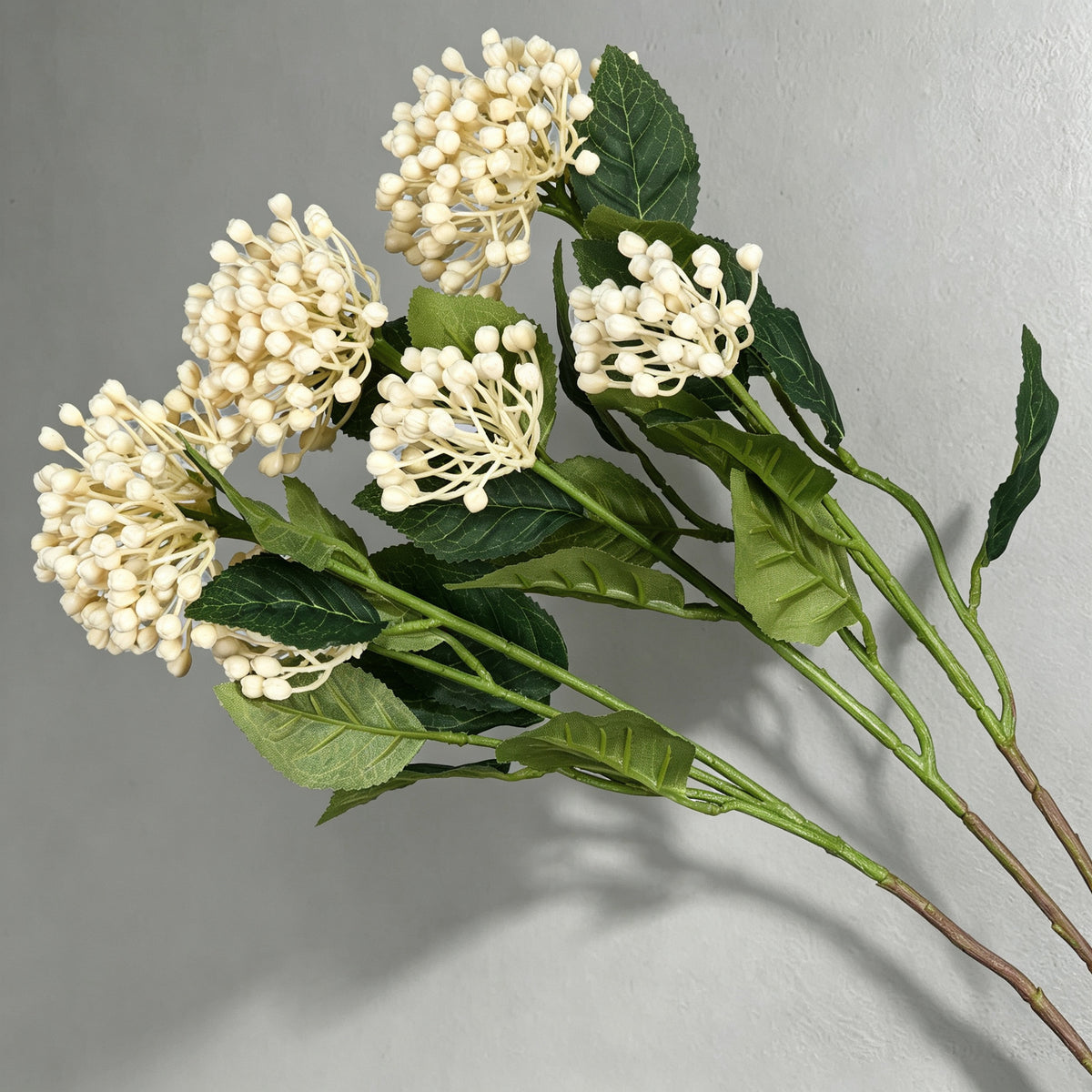 Arbusto de Frutos Silvestres Artificial con 2 Cabezas, Planta Decorativa de Plástico, Hogar, Bodas y Escaparates