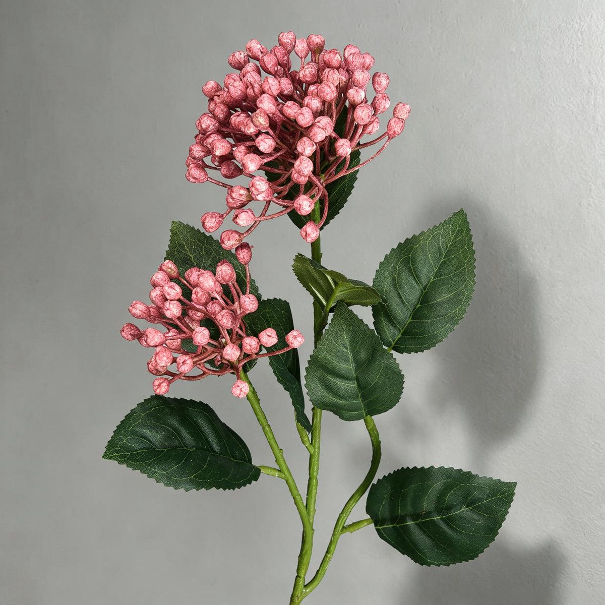 Arbusto de Frutos Silvestres Artificial con 2 Cabezas, Planta Decorativa de Plástico, Hogar, Bodas y Escaparates