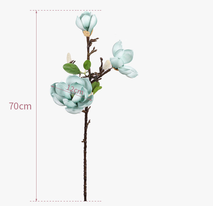 Magnolias artificiales con tacto real de 27" para bodas y eventos