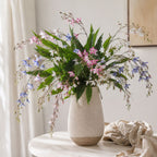 Planta Artificial de Jazmín Colgante, Arbusto de Hojas Caídas en PU, 88 cm, para Boda, Hotel y Escaparate