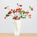 Rama artificial de fresa de espuma, 72 cm, 8 frutos, decoración para hogar y negocios