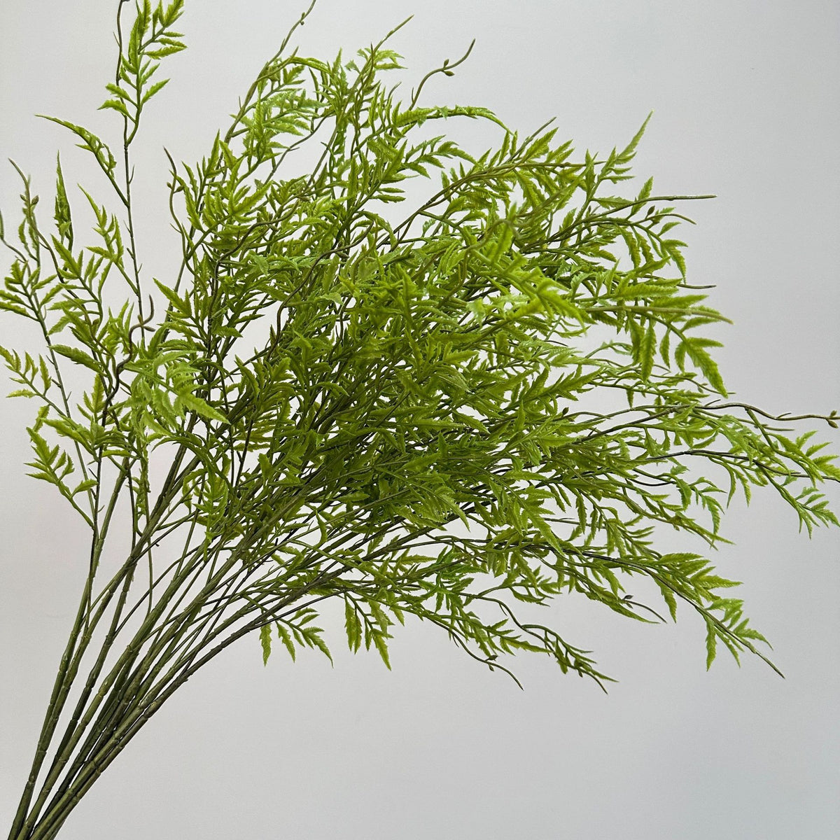 Planta Artificial Helecho Persa, Arbusto de Helechos con Hojas de Goma Blanda, Interior y Exterior