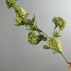 Ramita de Flores Artificiales de Hortensia de Madera, 85 cm, 6 Cabezas, Decoración para Hogar, Bodas y Oficinas