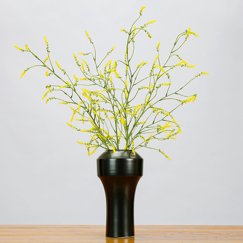 Planta artificial de lavanda y persicaria, tallo largo de 123 cm, decoración moderna para bodas y hogar