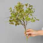 Ramo Artificial de Eucalipto, Dimple Grass y Hierba Persa, 1 Pieza en Forma de Mata, Plástico para Decoración Nórdica y Rústica