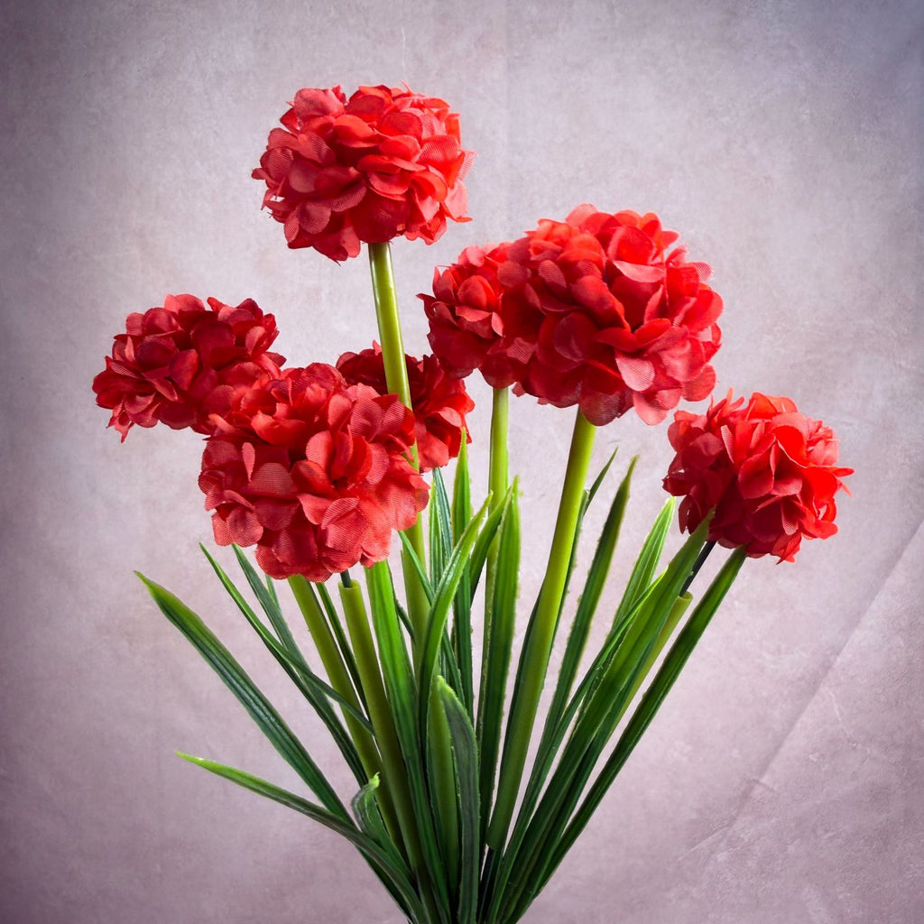 Ramo de 6 flores artificiales de crisantemo PU, 45 cm, estilo moderno, decoración interior para bodas, oficina, hogar, hotel
