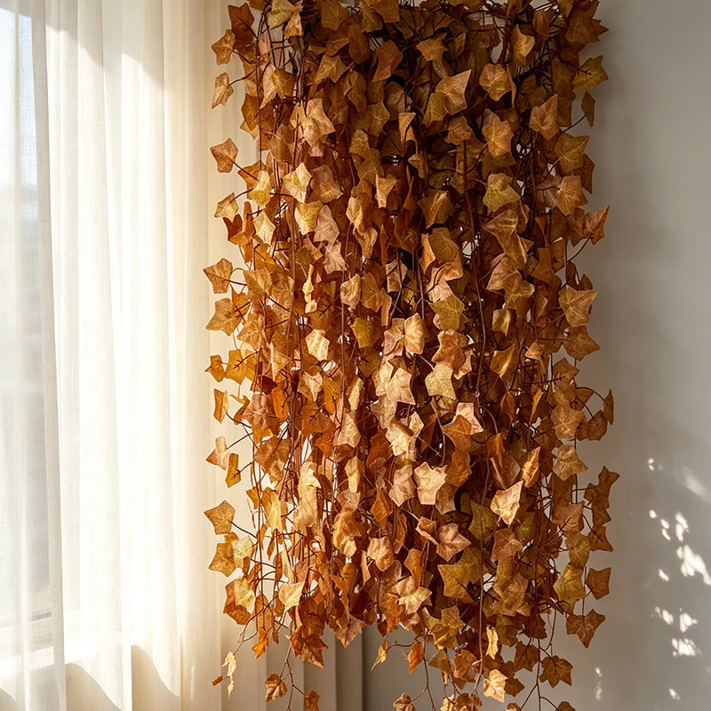 Guirnalda de Hojas de Arce Otoñal Artificial, Enredadera de Tela con 72 Hojas, 220 cm, para Decoración Otoño y Hogar
