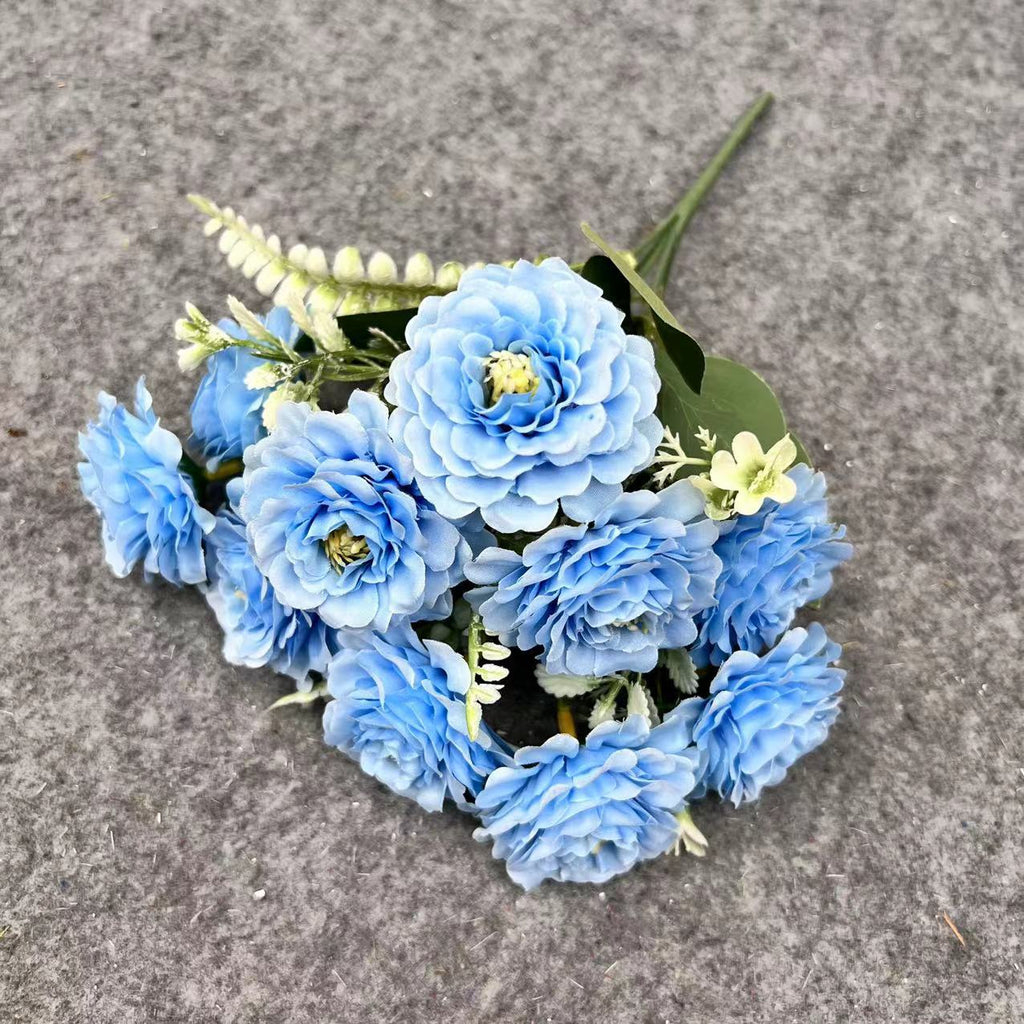 Hibiscos artificiales para arreglos florales y proyectos DIY - Azul