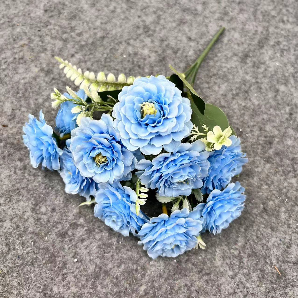 Hibiscos artificiales para arreglos florales y proyectos DIY - Azul