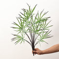 Planta Artificial Aralia Elegantissima (Falsa Aralia) Verde, Arbusto 1 Pieza de Plástico, Decoración Nórdica para Casa, Oficina y Escaparate