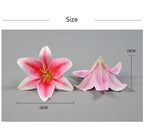 Rosas artificiales con tacto real de 6" x 6" 10 piezas para bodas y eventos