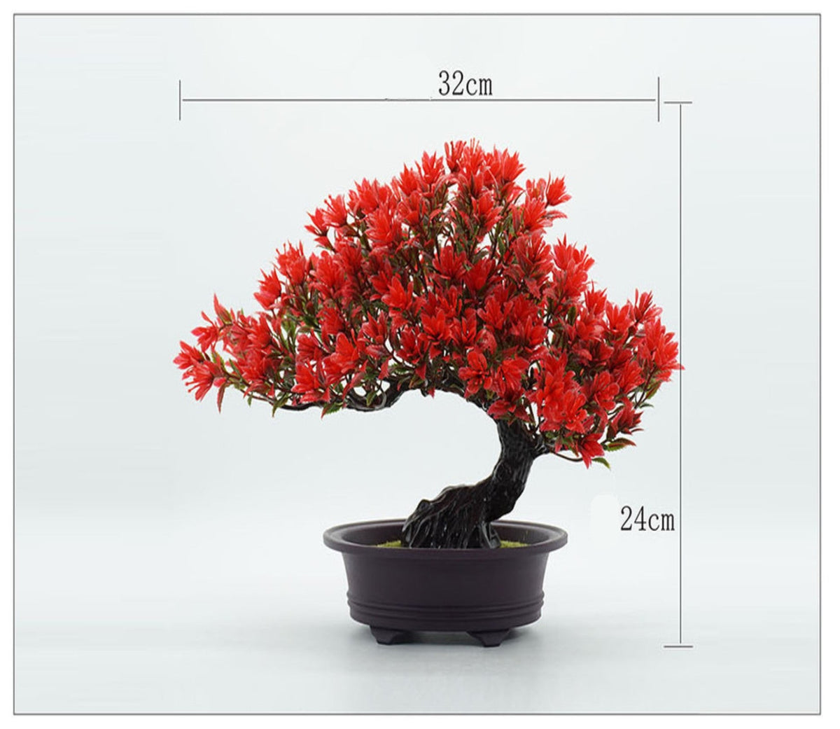 Ramas de pino artificiales de 9" para decoración de interiores