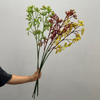 Planta Artificial Pata de Canguro, Arbusto Decorativo de Plástico PE/PVC, Estilo Nórdico para Hogar, Bodas y Escaparates