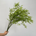 Planta Artificial Helecho Persa, Arbusto de Helechos con Hojas de Goma Blanda, Interior y Exterior