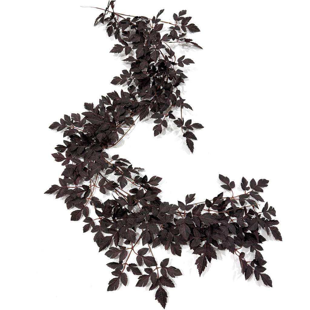 Enredadera artificial de hojas de trompeta, 180 cm, decoración de otoño con hojas rojas, para interiores y exteriores