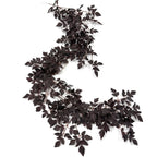 Enredadera artificial de hojas de trompeta, 180 cm, decoración de otoño con hojas rojas, para interiores y exteriores