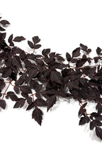 Enredadera artificial de hojas de trompeta, 180 cm, decoración de otoño con hojas rojas, para interiores y exteriores