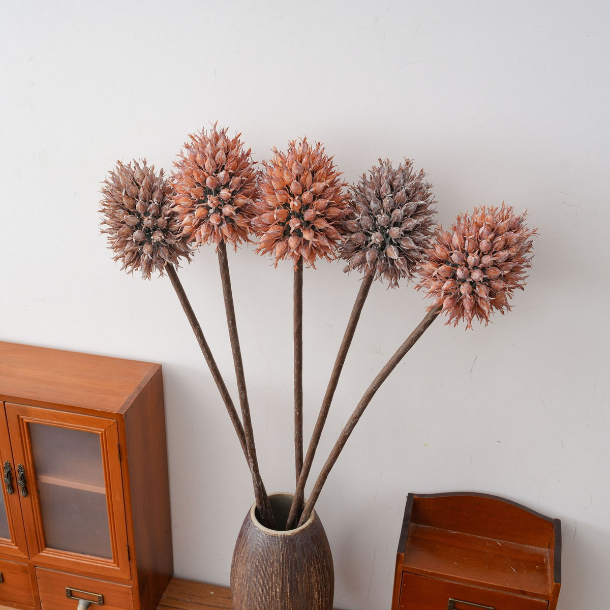 Rama Artificial de Piña Ananas (Cebolla Ornamental), Tallo Único de Plástico PE/PVC, Estilo Ins Moderno para Hogar, Bodas y Eventos