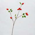 Rama artificial de fresa de espuma, 72 cm, 8 frutos, decoración para hogar y negocios